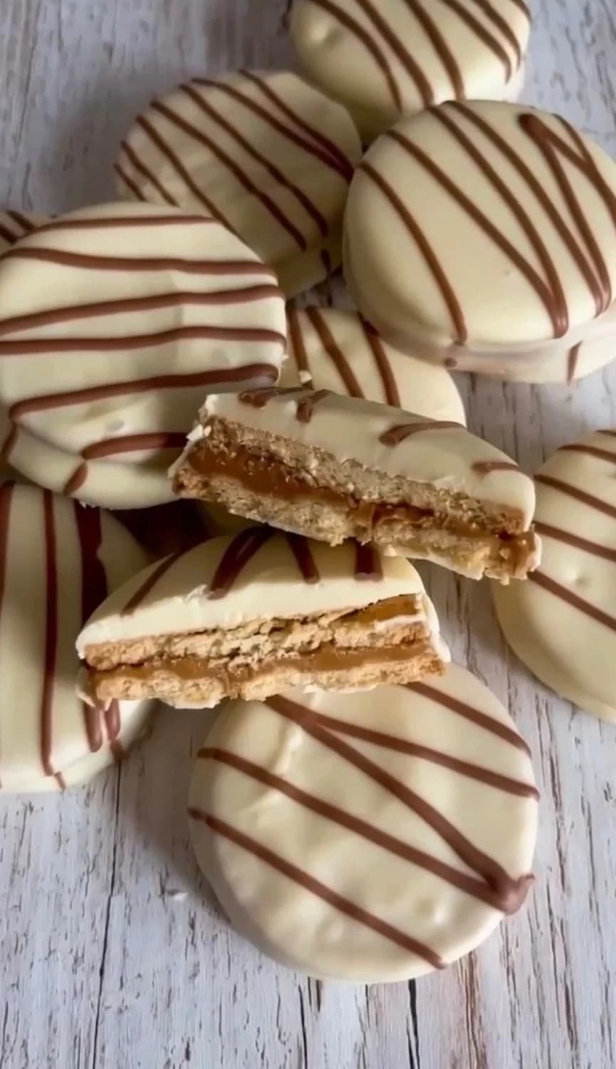 Bragobiscoff med vit choklad