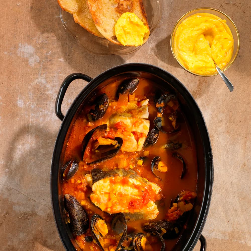 Bouillabaisse med Rouille