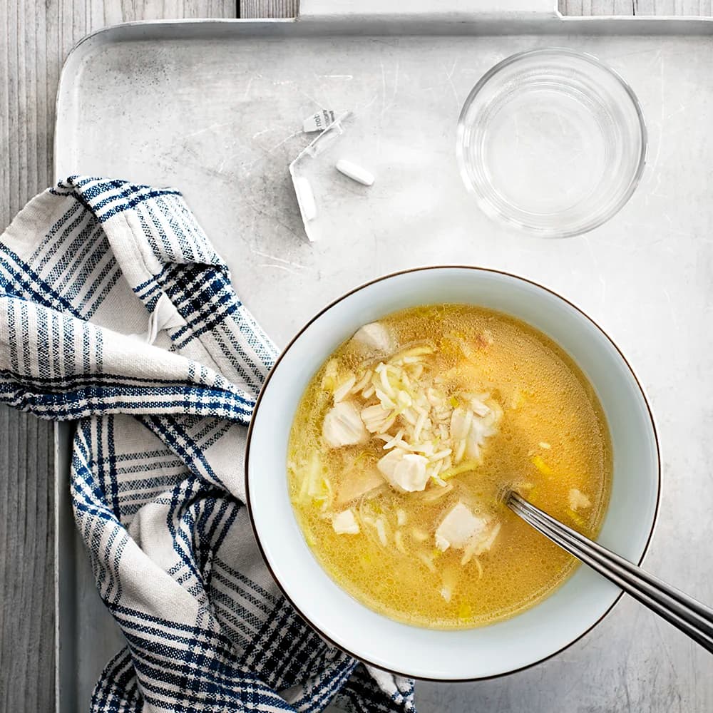 Chicken ’n’ rice soup