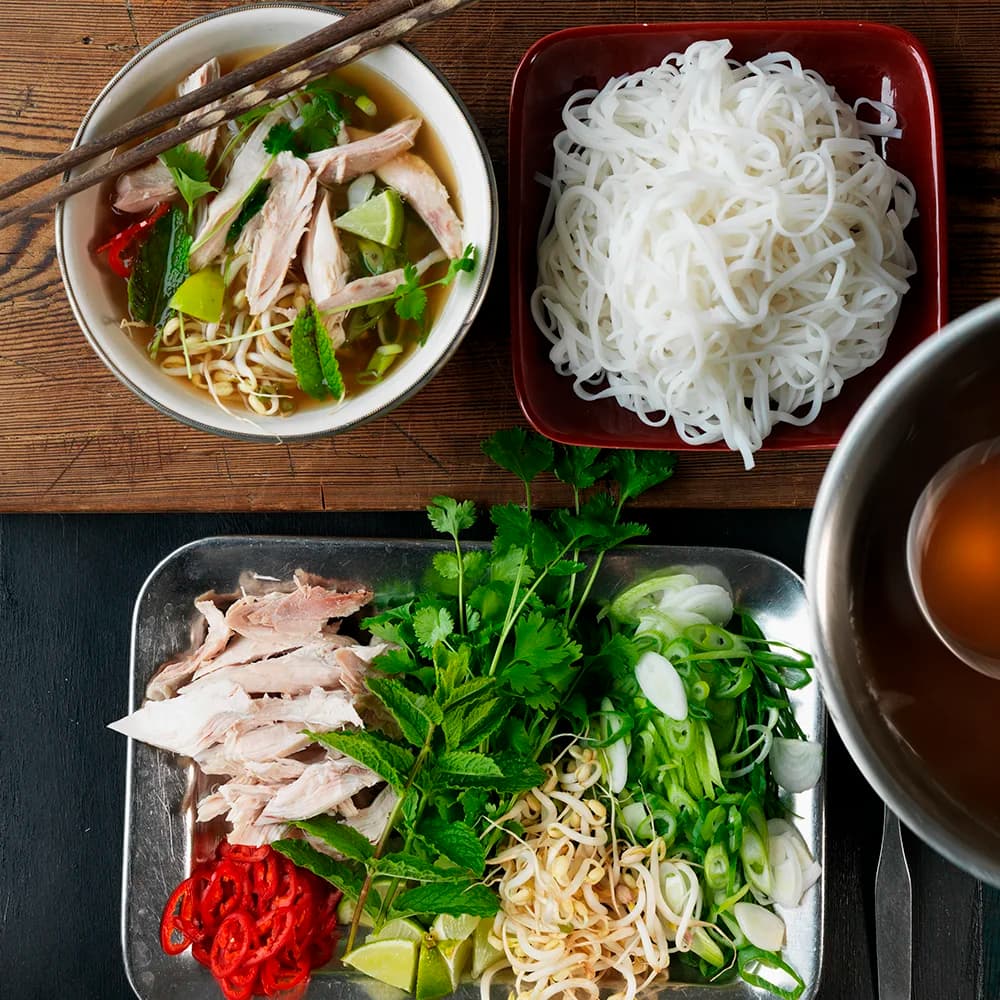 Pho Ga – Vietnamesisk Kyckling- Och Nudelsoppa