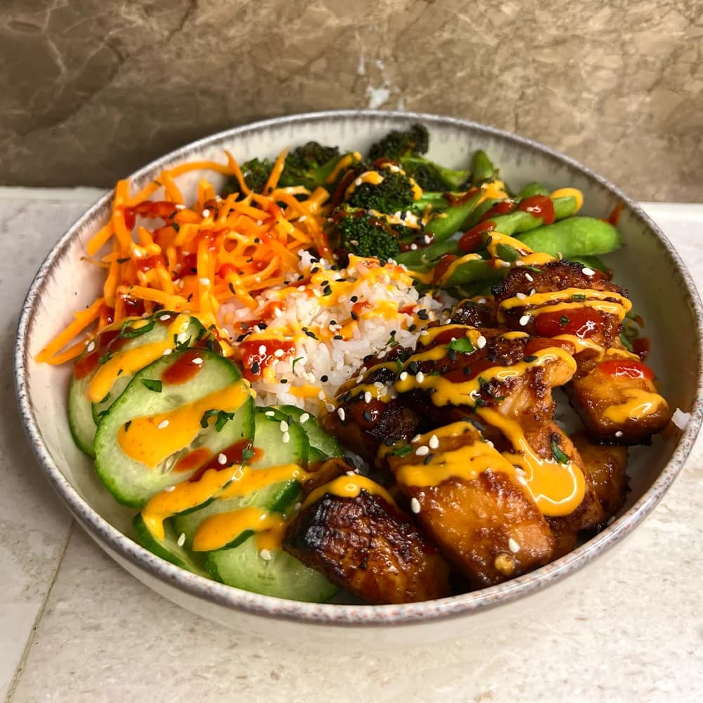 Salmon Rice Bowl