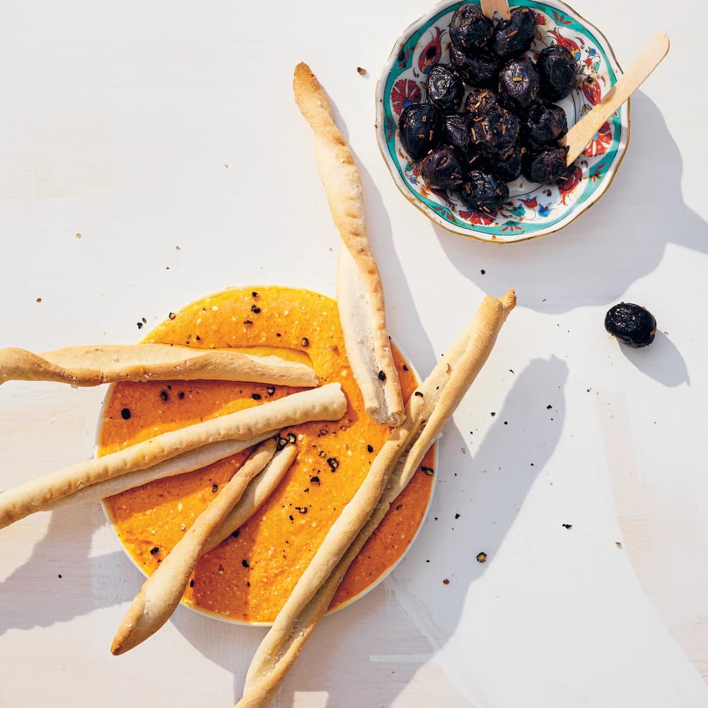 Mixad paprika och fetaost