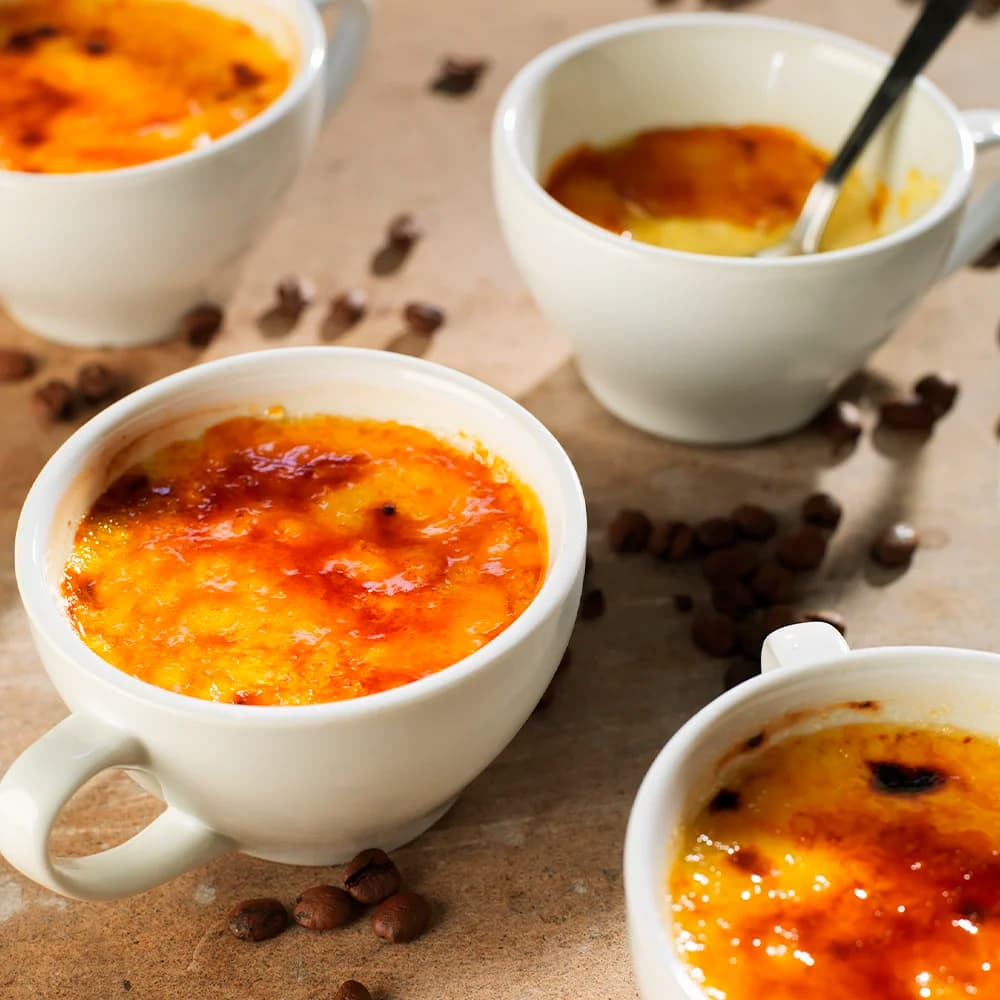 Crème brûlée med kaffesmak