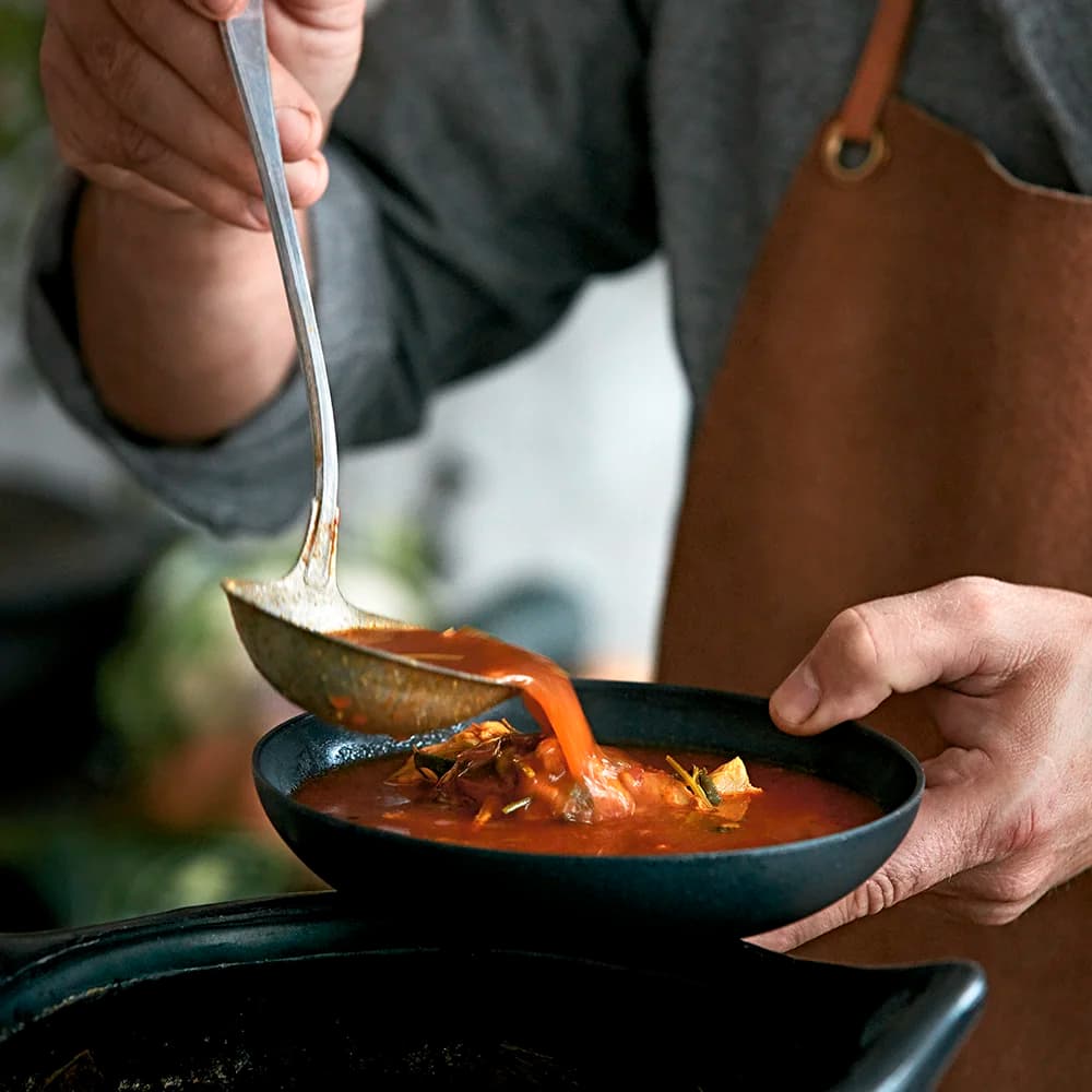 Indisk soppa med ingefära, tamarind och chili