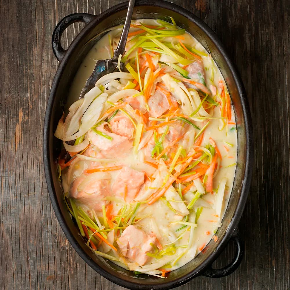 Fiskgryta med fänkål och pernod