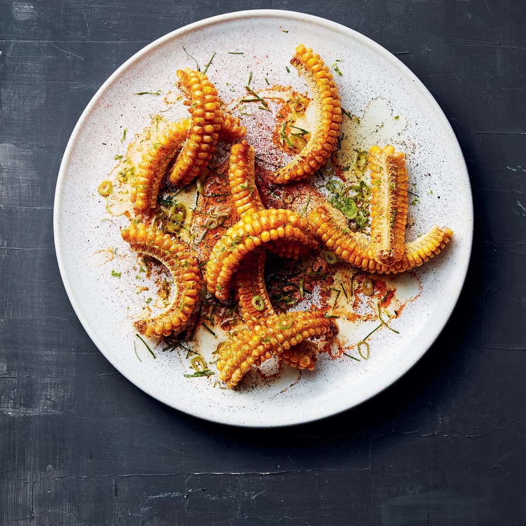 Friterad majs med aioli