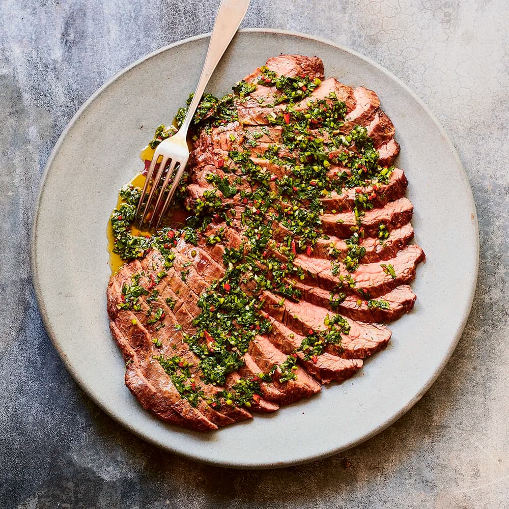 Flankstek Med Chimichurri