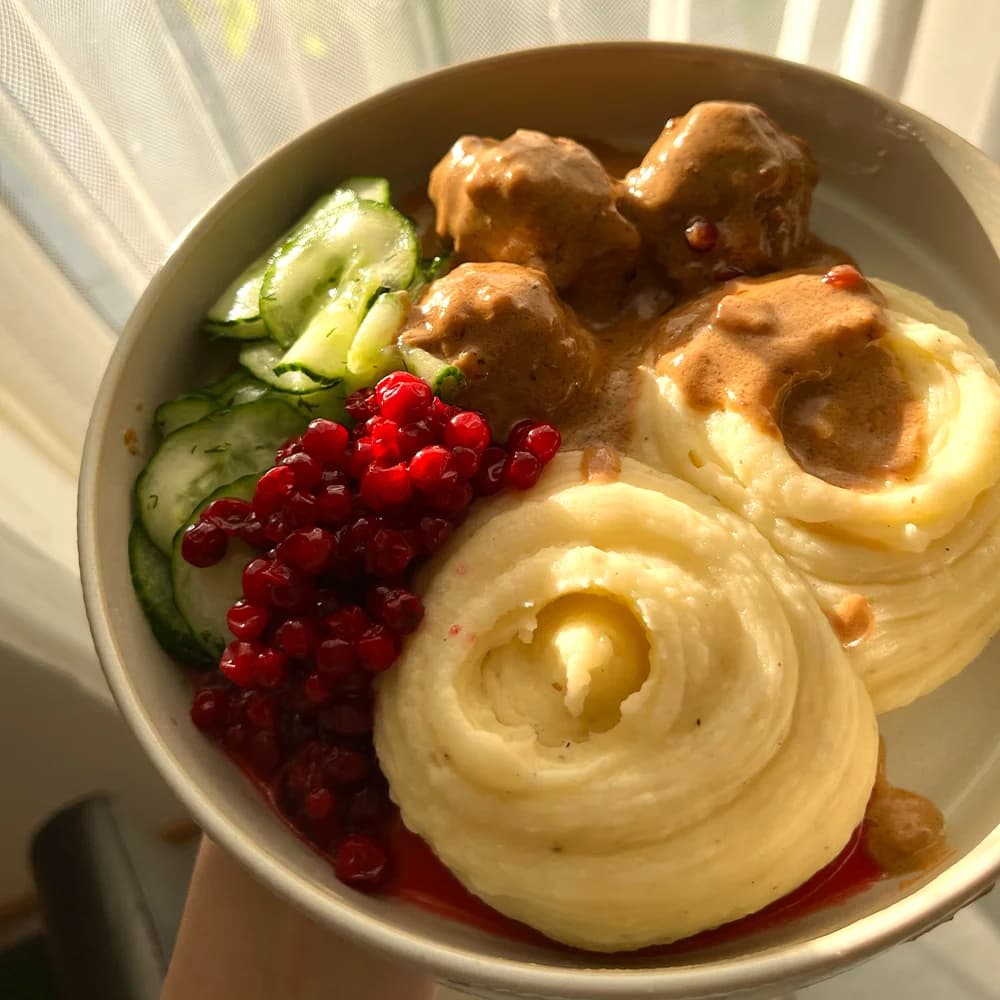 Köttbullar Med Potatismos
