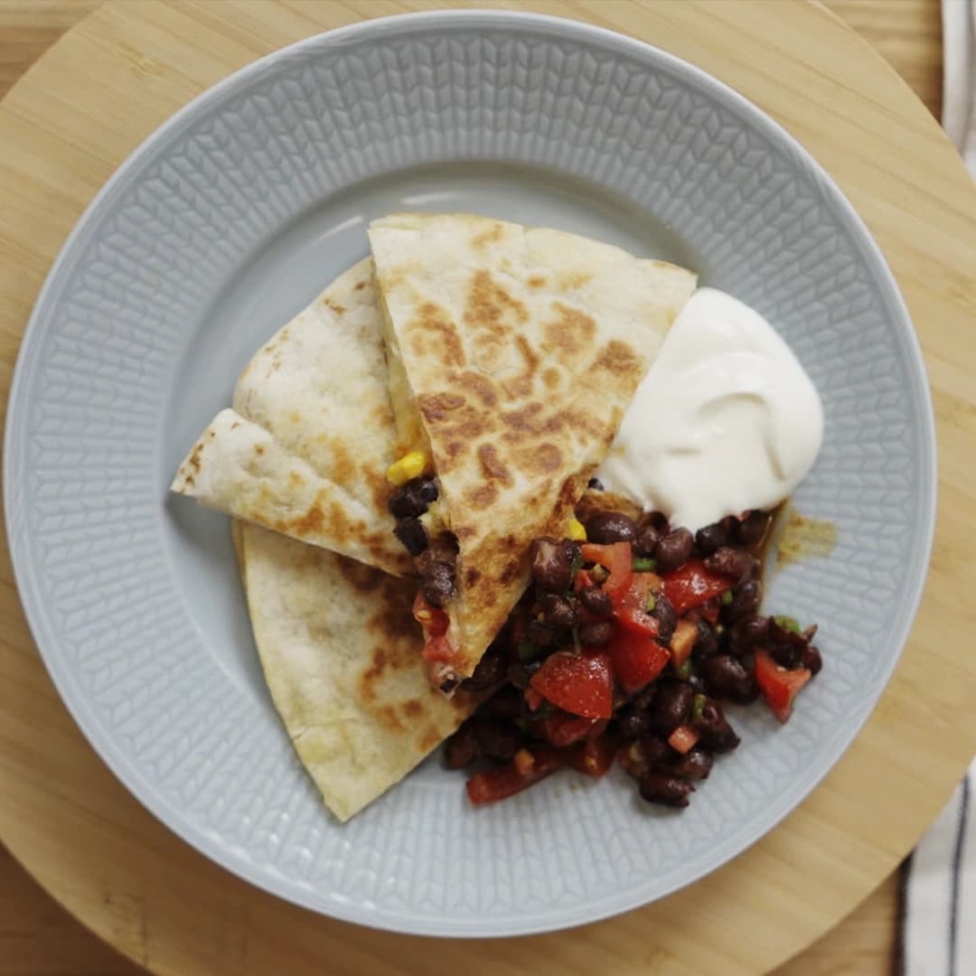 Quesadilla med majs