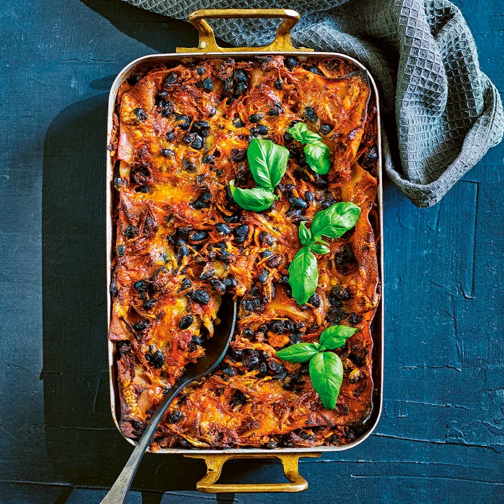 Rotfruktslasagne