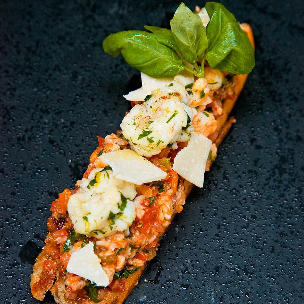 Bruschetta med havskräftor