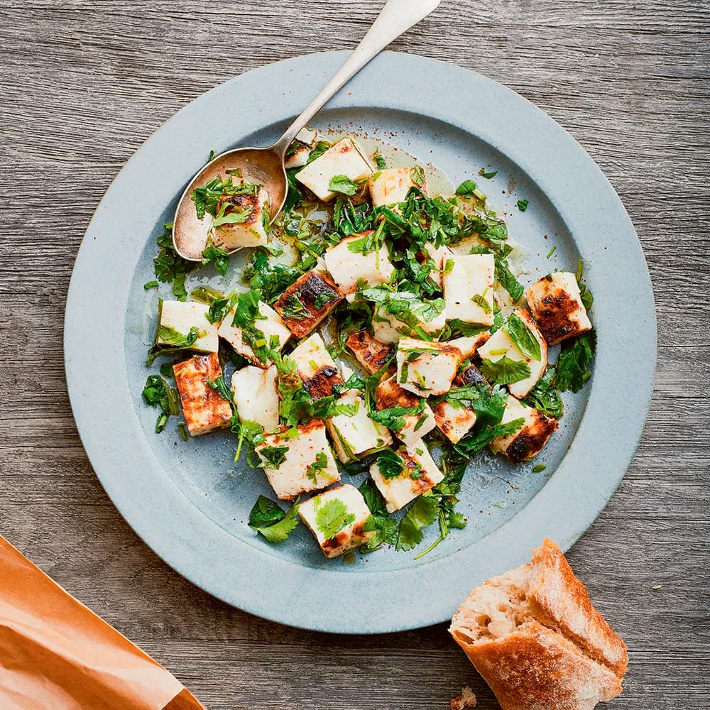 Halloumi i sumakdressing