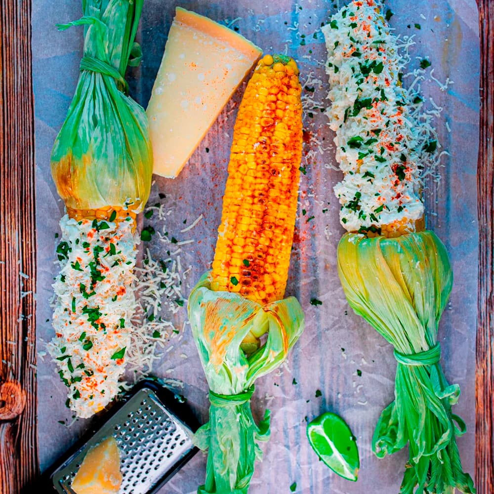 Elotes – mexikanska stekta majskolvar