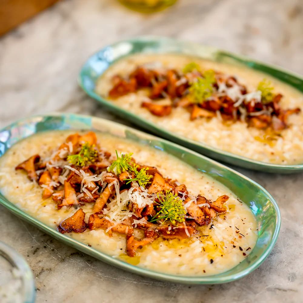 Risotto med Smörstekta Kantareller