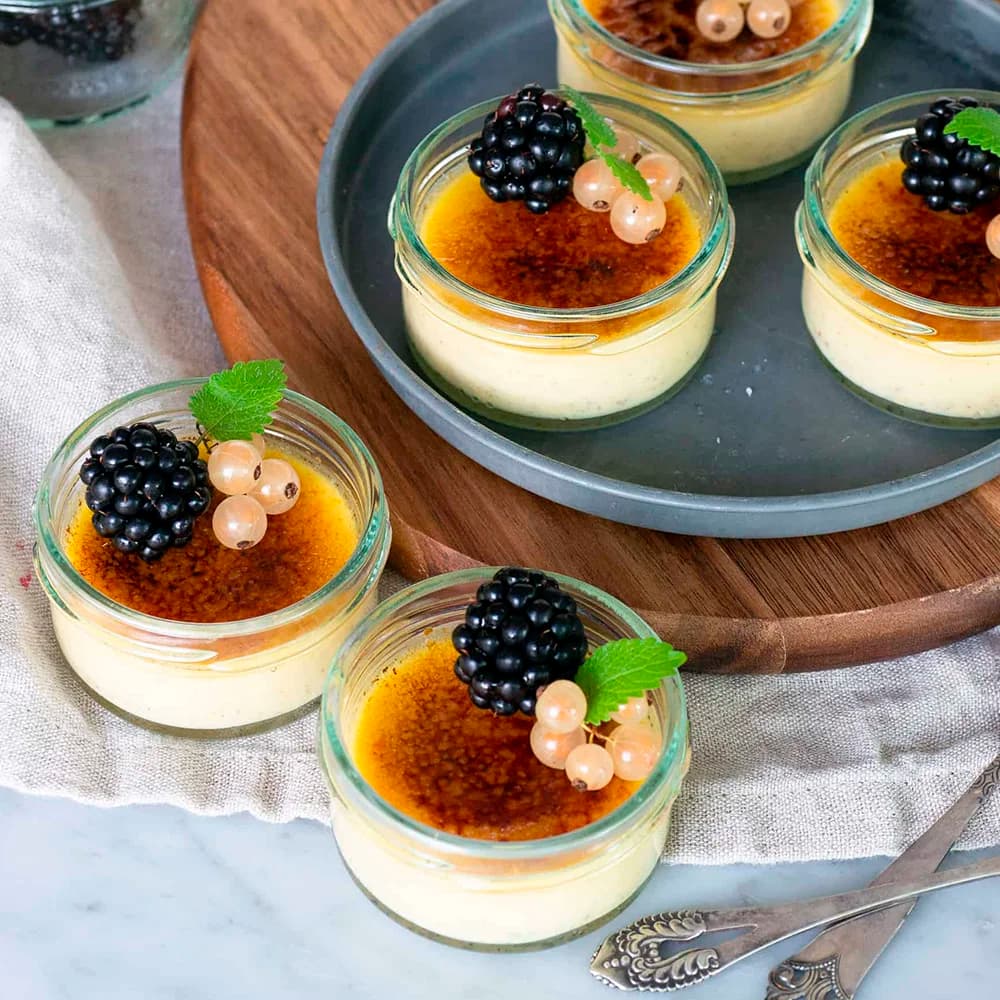 Crème brulée med kardemumma