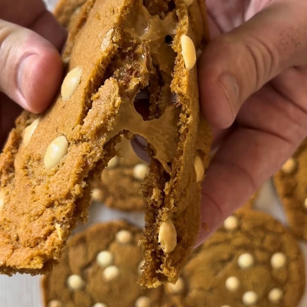 Cookies med jordnötssmör och dumle