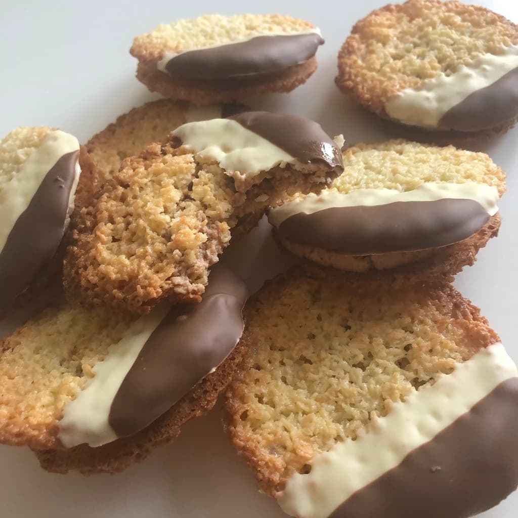 Kokosflarn med nougatkräm