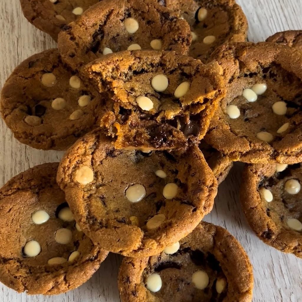 Cookiecups med nutella, dumle och cornflakes