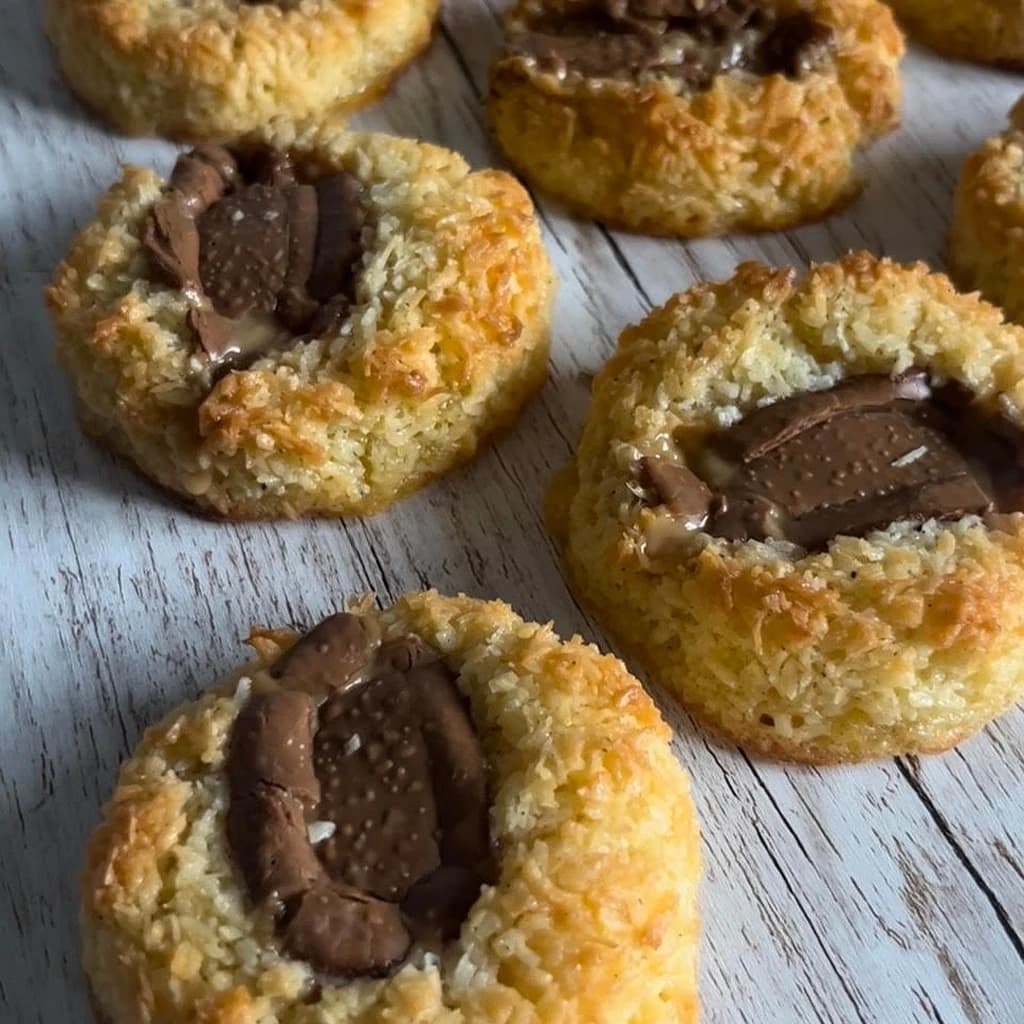 Kokoskakor med dumlegrotta