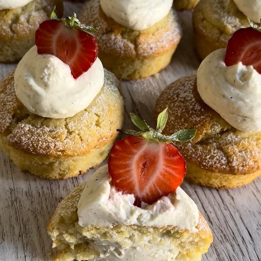 Citronmuffins med kardemummakräm