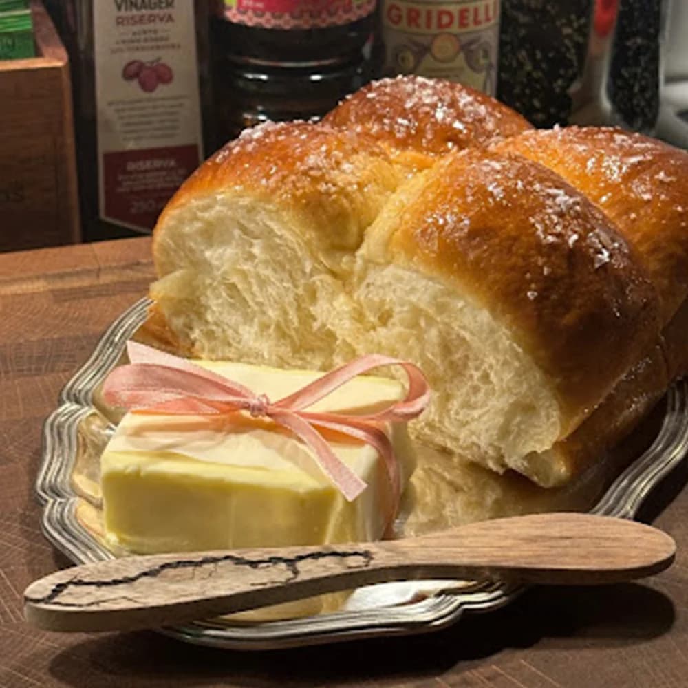 Milk buns med maple smör och havssalt