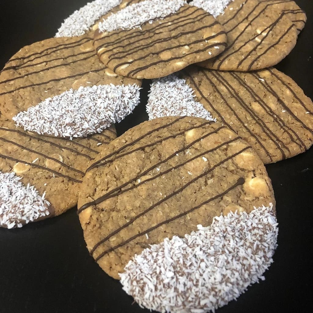 Kokoscookies med vitchoklad