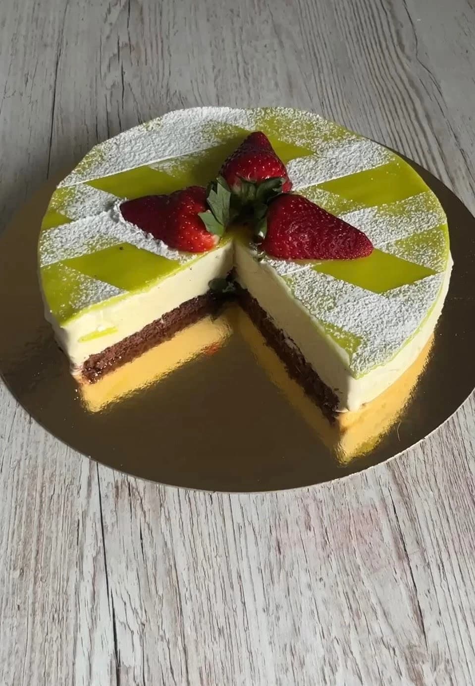 Lyxig glasstårta