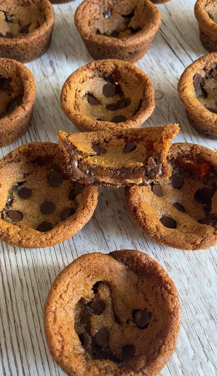 Cookiecups med nutella och dumle