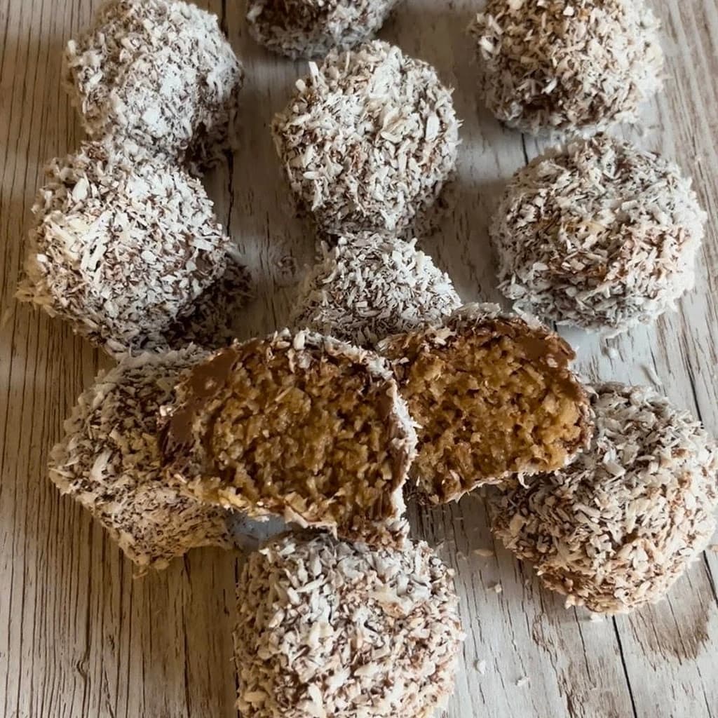 Havrebollar doppade i mjölkchoklad