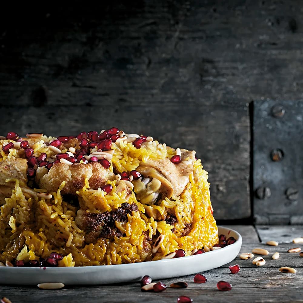 Maklobi med blomkål, ris och saffran