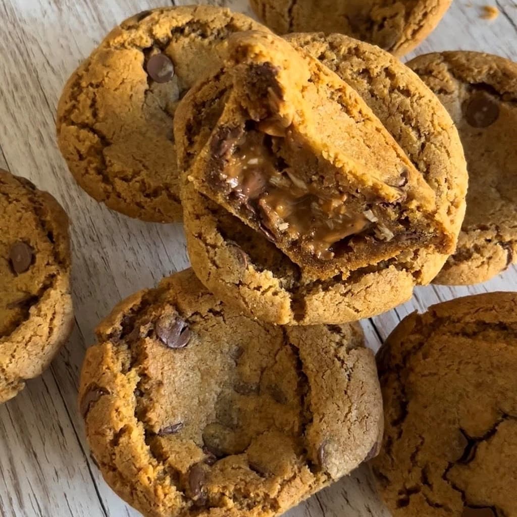 Cookiecups med biscoffkräm och rostade hasselnötter