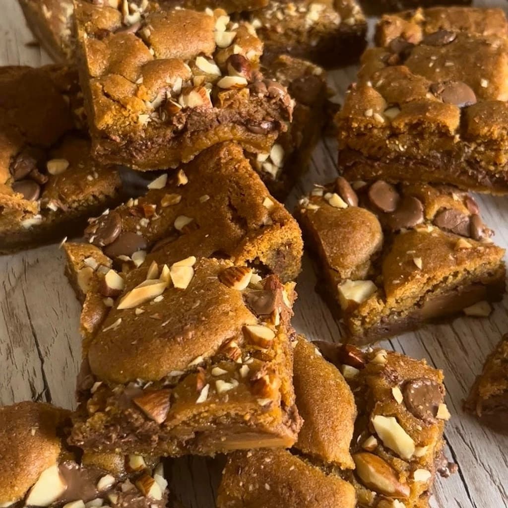 Cookierutor med nutella och dumle