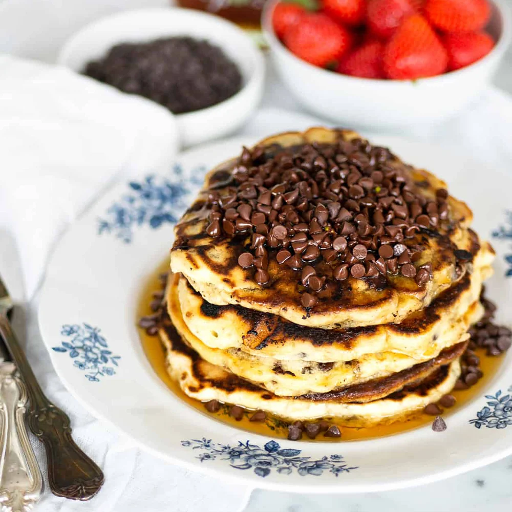 Chocolate chip pancakes