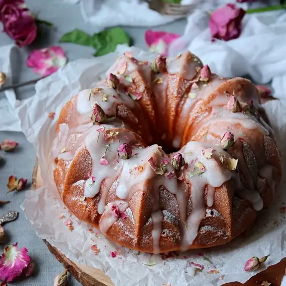 Cheesecakefylld sockerkaka med glasyr