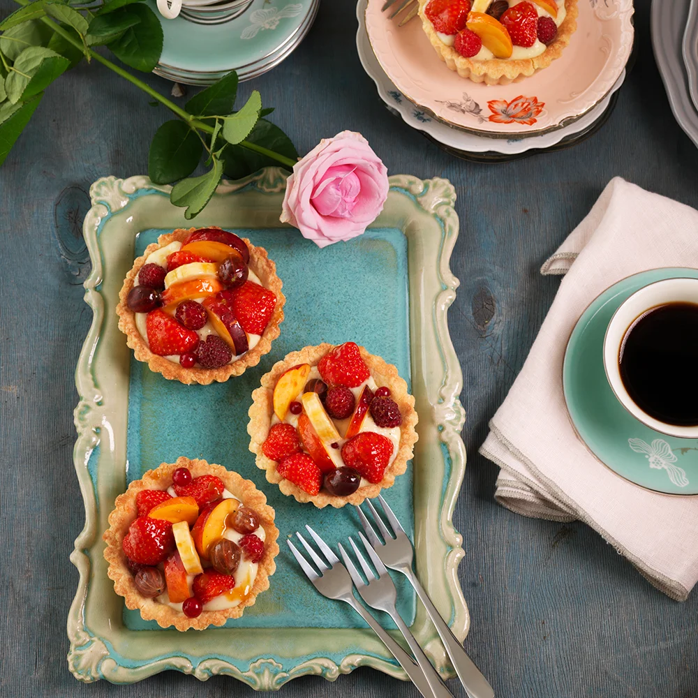 Fruktflan med vaniljkräm by Tareq Taylor