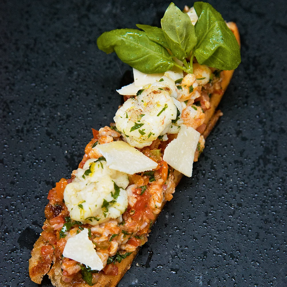 Bruschetta med havskräftor by Sebastian Mannerström