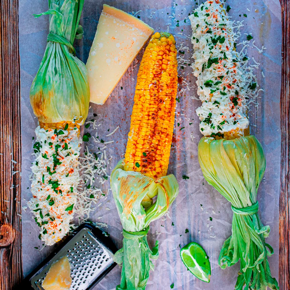 Elotes – mexikanska stekta majskolvar